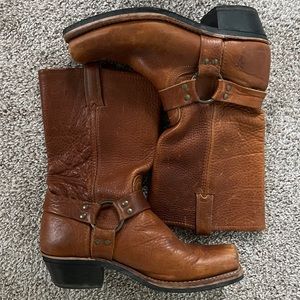 Frye mid-shaft leather boots, size 10, like new hardly worn